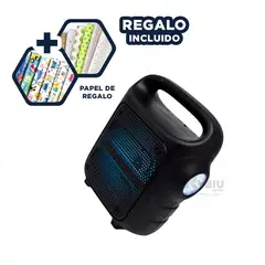 RYBIU IMPORT - Altavoz para Reuniones o Fiestas en Negro Y+Gift Stickers