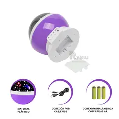 RYBIU IMPORT - Lampara Resistente en Morado Y+Regalo Ligas para Peinar