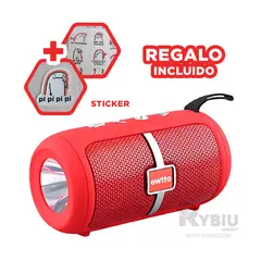 RYBIU IMPORT - Altavoz Moderno Versatil y Adaptable Rojo Y+Regalo Agendita