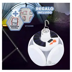 RYBIU IMPORT - Foco Practico y Recargable de Panel Solar Y+Regalo Agendita