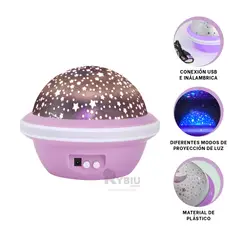 RYBIU IMPORT - Lampara muy Hermoso y Comodo en Color Lila Y+Ligas de Regalo