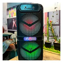 RYBIU IMPORT - Parlante Innovador y Util GTS-1620 Negro Y+Papel de Regalo