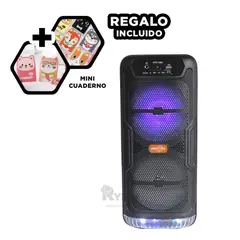 RYBIU IMPORT - Altavoz Moderno Versatil GTS-1565 en Negro Y+Regalo Agendita