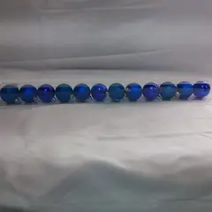 GENERICO - Bolas de navidad esferas navideñas decorativas 12 unid AZULINO