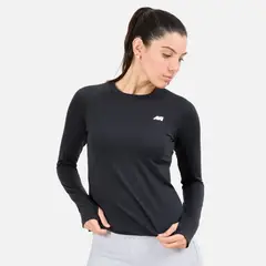 NEW ATHLETIC - Polo Ml Angie Negro Mujer.---