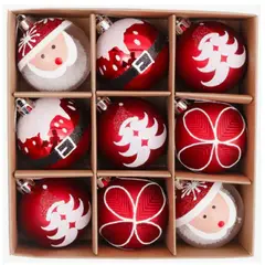 GENERICO - ESFERAS DE NAVIDAD 9 UNDADES