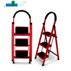 GENERICO - Escalera Tijera Plegable de 3 Escalones Multifunción Soporte Seguro