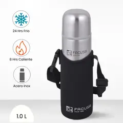 FACUSA - Termo de Bebida con Funda 1.0l
