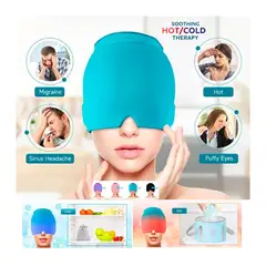 GENERICO - Gorro Frio de Gel para Dolor de Cabeza Migraña Alivia Tensión