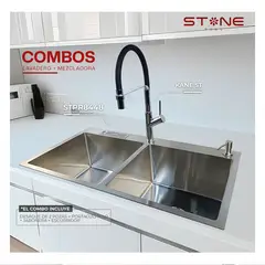 STONE - COMBO PREMIUM STPR8448+ KANE ST-01 CON ESCURRIDOR(EXONERADO) -STONE
