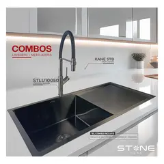 STONE - COMBO LAVADERO LUXURE STLU10050 + KANE STB CON ESCURRIDOR-STONE