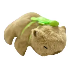 GENERICO - Peluche Capibara Suave Antiestrés Con Mochilita de Tortuga
