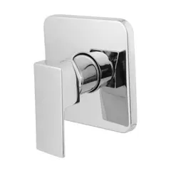 GENERICO - Mezcladora Ducha Monomando Brass y Latón Macizo Acero Brillante