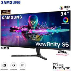 SAMSUNG - Monitor VIEWFINITY S5 HDR LS34C500GALXPE