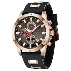 MINI FOCUS - Reloj Análogo MF0089G Cronógrafo Resistente al agua