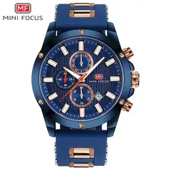 MINI FOCUS - Reloj Análogo MF0089G Cronógrafo Resistente al agua