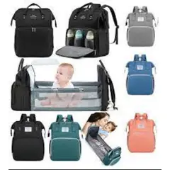 GENERICO - Mochila pañalera cambiador multifuncional COLOR AL AZAR