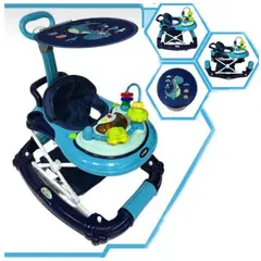 HI BABY - Andador Caminador y Mecedora Para Bebes Sombrilla AZUL