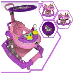 HI BABY - Andador Caminador y Mecedora Para Bebes Sombrilla LILA