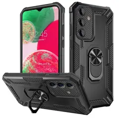 GENERICO - Funda para Motorola Moto G54 Holder Parante + Anillo Antishock Negro