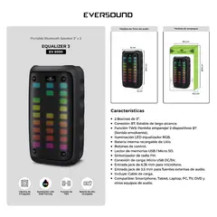 EVERSOUND - PARLANTE Equalizer 3 EV 5000 - EV5000+