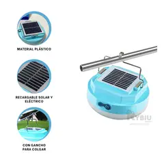 RYBIU IMPORT - Lamparita Util en Tono Celeste Y+Regalo Ligas para Peinar