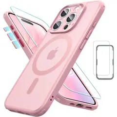 ESR - Pack funda con Protector de pantalla para iPhone 15 Matte Rosa