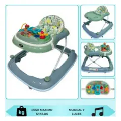 GENERICO - Andador Para Bebé musical plegable PIANO VERDE