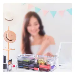 RYBIU IMPORT - Caja para Organizar con Tapa Transparente Y+Papel de Regalo