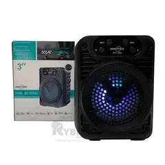 RYBIU IMPORT - Altavoz Economico de 3 Pulgadas Y+Banderitas Adhesivas