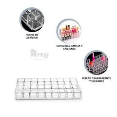 RYBIU IMPORT - Soporte de Maquillaje Transparente Y+Gift Stickers