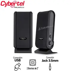 CYBERTEL - Parlante 2.0 STORM CYB S201 USB 2.5" RMS:6W