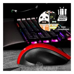 RYBIU IMPORT - Mouse Multifuncional Cybertel en Rojo Y+Regalo Stickers