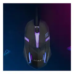 RYBIU IMPORT - Mouse Optico con DPI Ajustable en Negro Y+Papel de Regalo