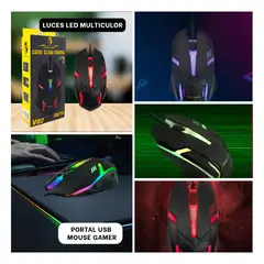 RYBIU IMPORT - Raton Moderno con Botones Tono Negro Y+Regalo Stickers