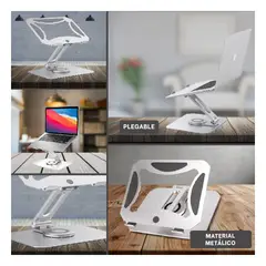 RYBIU IMPORT - Estructura de Metal en Plateada Y+Regalo Ligas para Peinar