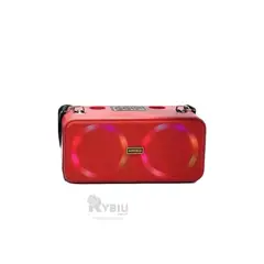 RYBIU IMPORT - Bocina con Audio Portatil en Color Rojo Y+Regalo Agendita