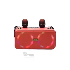 RYBIU IMPORT - Bocina de Sonido Potente con Correa Rojo Y+Gift Stickers