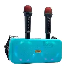 RYBIU IMPORT - Altavoz Ergonomico en Celeste Y+Regalo Ligas para Peinar