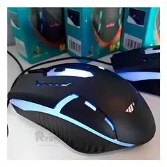 RYBIU IMPORT - Mouse Multifuncional Weibo en Negro Y+Regalo Stickers