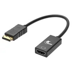 XTECH - Adaptador DisplayPort a HDMI XTC-378 - Negro