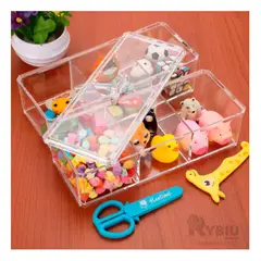 RYBIU IMPORT - Caja de Orden para Maquillaje Multinivel Y+Papel de Regalo