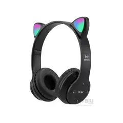 RYBIU IMPORT - Auriculares Comodos Tipo Gato en Negro Y+Gift MiniAgenda