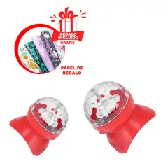 RYBIU IMPORT - Luminador Durable con Luces Rojo Y+Banderitas Adhesivas