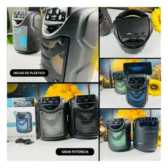 RYBIU IMPORT - Bocina de 32GB de Tono Negro Y+Envoltorio de Regalo