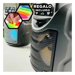 RYBIU IMPORT - Altavoz con Poder 5W en Negro Y+Banderitas Adhesivas