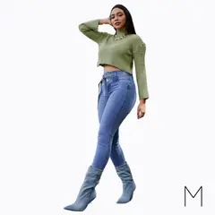 MUZANO JEANS - Jean Palazzo Mujer Muzano Amira Claro