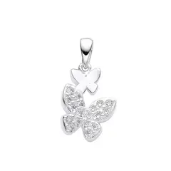 SANTORAL - Dije Mariposas Brillo - Plata