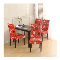 GENERICO - Juego de 6 Fundas Navideñas para Sillas de Comedor