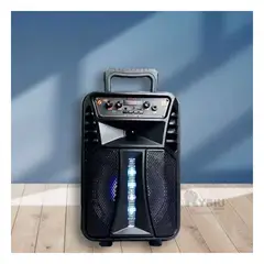 RYBIU IMPORT - Parlante con Microfono y Control en KTS-1563 Negro 8